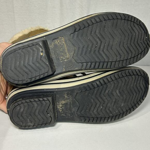 Pawz Ginnie Women's Tan/Black Snow Winter Boots Size 9 Wool Lining - Picture 5 of 8